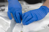 600 g biaxiaal glasweefsel lay-up ingezoomde Thumbnail