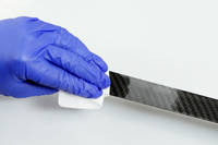 Bond Preparation Cleaning Carbon Fibre with Alcohol Wipe Thumbnail