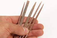 Perma-Grit Set of 5 Needle Files Including Handle in Hand Thumbnail
