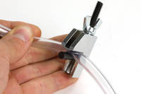 Resin Infusion Line Clamp Clamped to a 6mm ID PVC Hose Thumbnail