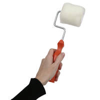 Resin/Gelcoat Application Roller with Frame 75mm (3") Roller in Hand Thumbnail
